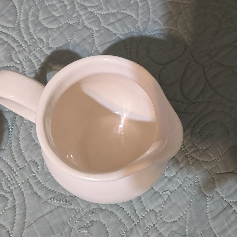 Rae Dunn White Ceramic Scoop and Pour Sugar and Creamer Set